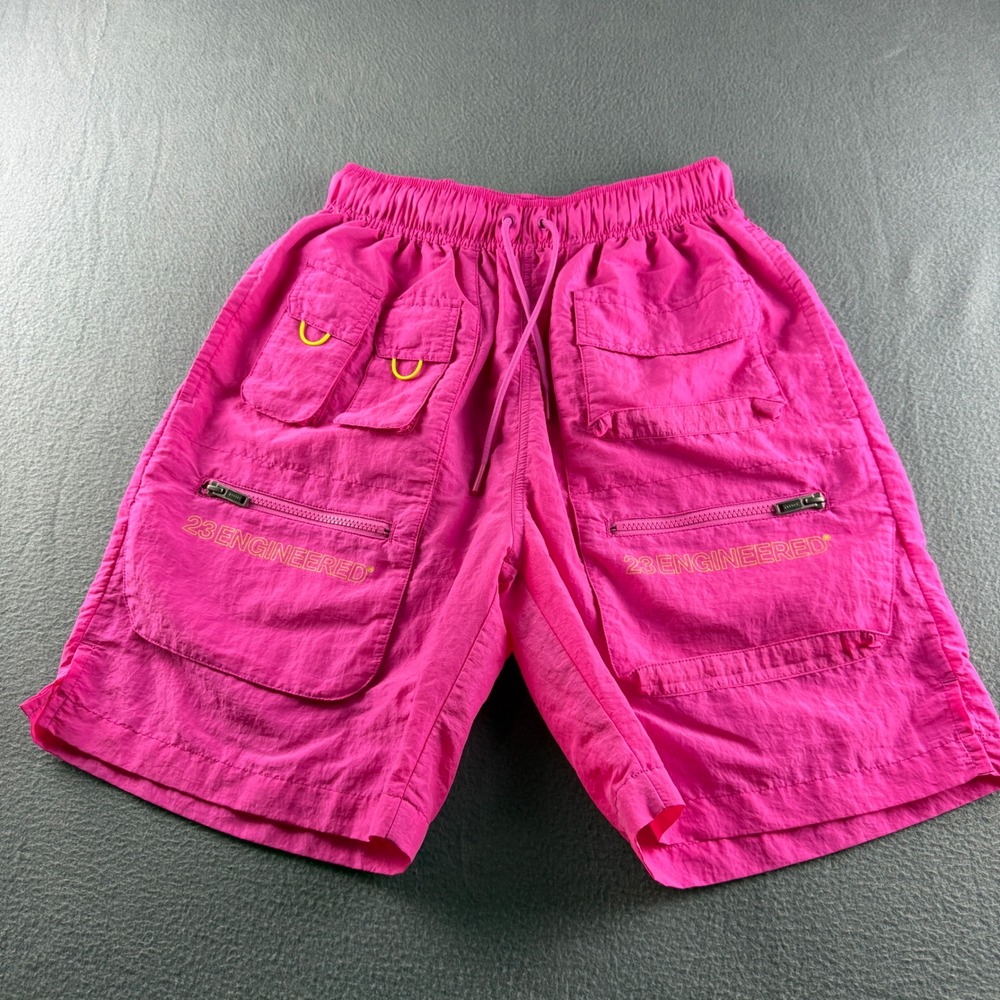 Jordan Shorts Men's M Pink 23 Engineered Cargo Nylon Athletic Run CN7298-623